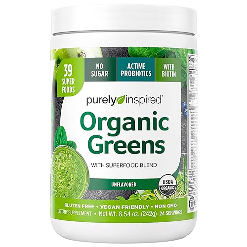 $8.39 /w S&S: Greens Powder Smoothie Mix, Unflavored, 24 Servings, 8.54 Ounce