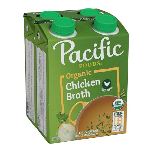 $2.54 /w S&S: 4-Pack 8-Oz Pacific Foods Organic Free Range Chicken Broth