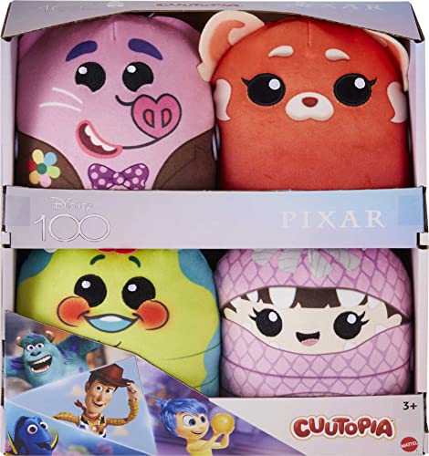 $8.63: Mattel Disney100 Pixar Pals Cuutopia 4 Plush Toys, 5 Inch Plush Pillow Dolls