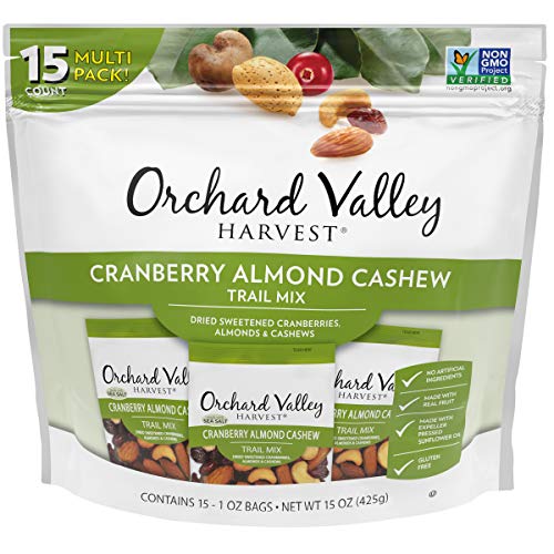 $6.60 /w S&S: Orchard Valley Harvest Cranberry Almond Cashew Trail Mix, 1 Ounce Bags (Pack of 15, 44¢/ea)