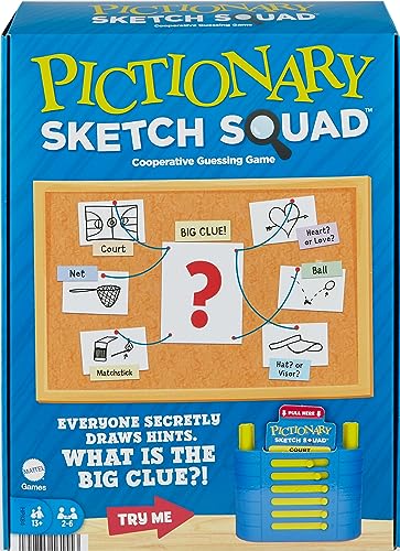$9.40: Mattel Games Pictionary Sketch Squad Cooperative Party Game