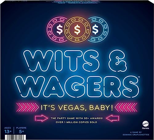 $6.99: Wits & Wagers Vegas Edition Trivia Family Party Board Game