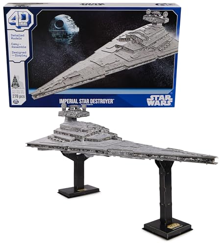 $14.67: Puzzles, Star Wars Deluxe Imperial Star Destroyer 3D Model Kit Over 2ft. Wide 278pc