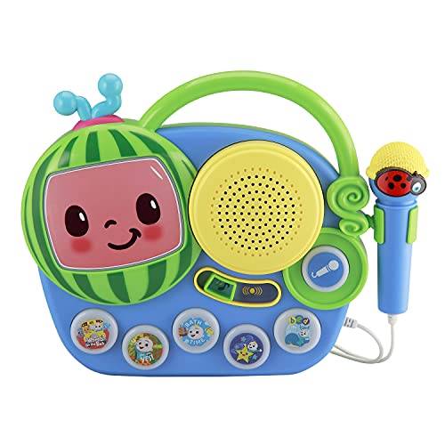 $17.50: eKids Auxiliary Cocomelon Toy Singalong Boombox with Microphone for Toddlers at Amazon