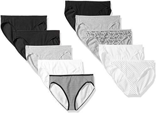 $11.40: Amazon Essentials Women's Cotton High Leg Brief Underwear (Neutral), 10-pack