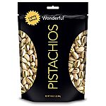 Wonderful Pistachios, In-Shell, Lightly Salted Nuts, 16 Oz - $5.68 /w S&amp;S - Amazon