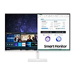 SAMSUNG 27&quot; M50B Series FHD Smart Monitor w/Streaming TV, 60Hz, White - $189.99 + F/S - Amazon