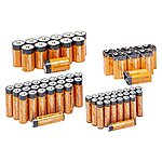 68-Ct Amazon Basics Alkaline Battery Value Pack: 24x AA + 24x AAA + 12X C + 8x 9V $19.50