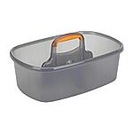 Casabella Plastic Multipurpose Cleaning Storage Caddy with Handle, 1.85 Gallon, Gray and Orange - $9.99 - Amazon