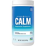 Natural Vitality Calm, Magnesium Citrate Supplement, Anti-Stress Drink Mix Powder, Original, 16 oz - $15.61 /w S&amp;S - Amazon