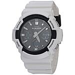 Casio Men's G-Shock GAS-100B-7ACR Solar White Resin Watch - $78.89 + F/S - Amazon