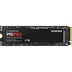 1TB SAMSUNG 990 PRO SSD PCIe 4.0 M.2 Internal SSD - $99.99 + F/S - Amazon