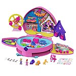 Polly Pocket 2-In-1 Travel Toy Playset with 2 Micro Dolls &amp; Toy Cars - $18.32 - Amazon