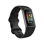 Prime Members: Fitbit Charge 5 Fitness & Health Tracker (Graphite/Black) $100 + Free Shipping