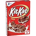 $2.85 /w S&amp;S: KIT KAT Chocolatey Cereal, Breakfast Cereal Made with Whole Grain, 11.5 oz