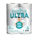 $5.42 /w S&amp;S: Angel Soft® Ultra Toilet Paper, 6 Mega Rolls, 2-Ply Bath Tissue