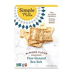 4.25-Oz Simple Mills Almond Flour Crackers (Fine Ground Sea Salt) $2.40 w/ Subscribe &amp; Save