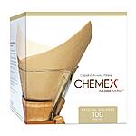 $10.99: Chemex Bonded Filter - Natural Square - 100 ct