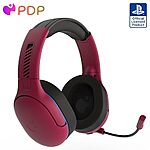 $34.00: PDP AIRLITE Pro Wireless Headset with Mic for PS5, PS4, PC - Cosmic Red