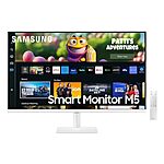 $219.99: SAMSUNG 32&quot; M50C Series FHD Smart Monitor w/Streaming-TV, 4ms, 60Hz, HDMI, HDR10, LS32CM501ENXZA, White