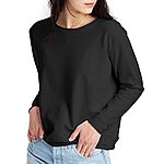 $7.50: Hanes Women’s Crewneck Sweatshirt, Soft Fleece EcoSmart Long Sleeve Sweatshirt
