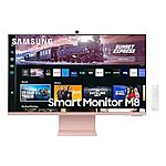 $499.99: SAMSUNG 27&quot; M80C UHD HDR Smart Computer Monitor Screen with Streaming TV