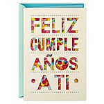 $0.98: Hallmark Vida Spanish Birthday Card, Tarjeta de Cumpleaños Española (Feliz Cumpleaños)