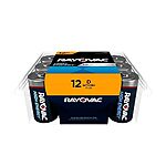 $9.84 /w S&amp;S: Rayovac D Batteries, Alkaline D Cell Batteries (12 Battery Count)