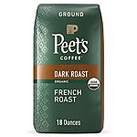 $8.44 /w S&amp;S: Peets Coffee &amp; Tea, Coffee Ground Beans French Roast, 18 Ounce