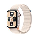 $229.46: Apple Watch SE (2nd Gen) [GPS + Cellular 44mm] Smartwatch with Starlight Aluminum Case with Starlight Sport Loop