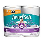 $5.03 /w S&amp;S: 8-Count Angel Soft Toilet Paper (2-Ply, Mega Rolls, Lavender Scent)