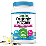 $18.84 /w S&amp;S: Orgain Organic Protein + Superfoods Powder, Vanilla Bean, 2.02lb