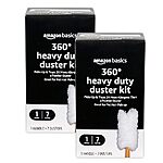 $9.42 /w S&amp;S: Amazon Basics 360 Heavy Duty Duster Kit, 16 Count Total, Pack of 2 (7 Dusters and 1 Handle), White