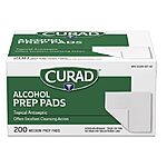 200-Count Curad Alcohol Disinfectant 2-Ply Prep Pads (Medium Size) $4