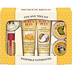 $9.50: Burt's Bees Tips and Toes Kit Valentines Day Gifts Set, 6 Travel Size Products in Gift Box