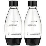 $11.04: 2-Pack 0.5L SodaStream Slim Carbonating Bottles (Black)