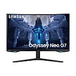 $717.94: SAMSUNG 32&quot; Odyssey Neo G7 4K UHD 165Hz 1ms G-Sync 1000R Curved Gaming Monitor