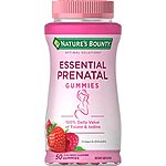 $7.25: Nature's Bounty Essential Prenatal Gummies, 50 Count