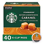 $20.34 /w S&amp;S: Starbucks K-Cup Coffee Pods, Caramel Flavored Coffee, (40 pods, 50.8¢/pod)