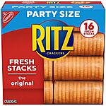 $3.89 /w S&amp;S: 23.7-Ounce 16-Sleeves Ritz Crackers Flavor Party Size Box at Amazon