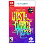 $19.99: Just Dance 2024 Edition - Standard Edition, Nintendo Switch (Code in Box &amp; Ubisoft Connect Code)