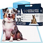 $14.34 /w S&amp;S: Ultra Absorbent Odor Control Training Pads For Dogs, Extra Large 30 x 28 Pee Pads - Fresh Scented - 50 Count