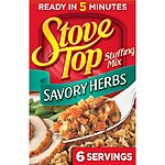 6-Oz Stove Top Stuffing Mix (Various Flavors) $1.45 w/ Subscribe &amp; Save