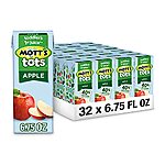 $8.40 /w S&amp;S: Mott's For Tots Apple Juice Drink, 6.75 Fluid Ounce Box, 8 Count (Pack of 4)