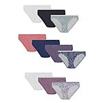 $10.14: 10-Pack Hanes Women's Cotton Bikini Underwear (Assorted)