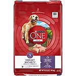 $19.66 /w S&amp;S: Purina ONE High Protein Dry Senior Dog Food Plus Vibrant Maturity Adult 7 Plus Formula - 16.5 lb. Bag