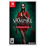 $24.99: Vampire: The Masquerade - Swansong (NSW) at Amazon