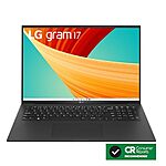 $999.99: LG gram 17” Lightweight Laptop • Intel 13th Gen Core i7 Evo Platform • Windows 11 Home • 16GB RAM • 1TB SSD • Black| Amazon Exclusive