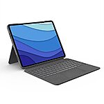 $139.99: Logitech Combo Touch iPad Pro 12.9-inch (5th, 6th gen - 2021, 2022) Keyboard Case - Oxford Gray; USA Layout