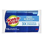 $6.31 /w S&amp;S: Scotch-Brite Zero Scratch Non-Scratch Scrub Sponges, 9 Scrub Sponges